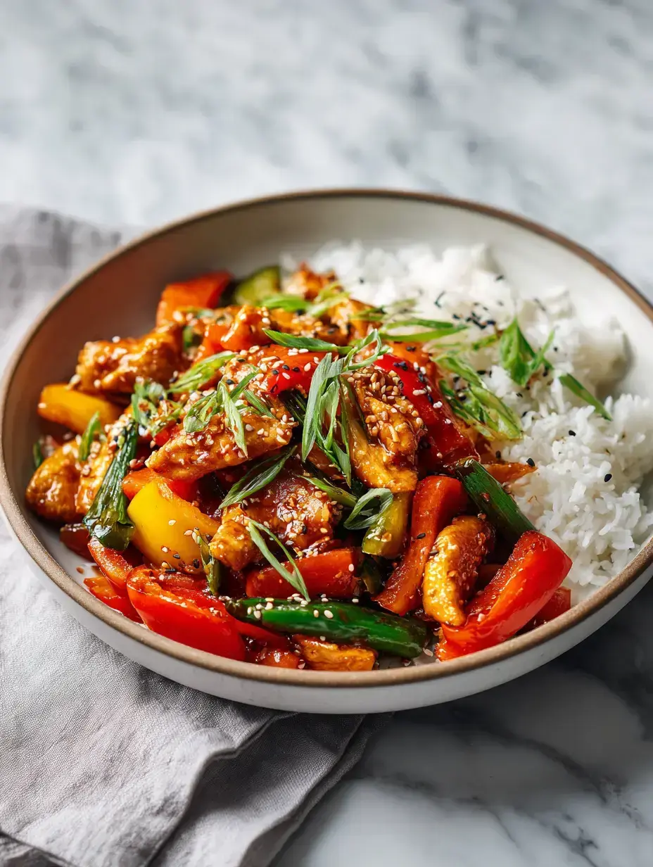 Korean Spicy Chicken Stir Fry ingredients preparation