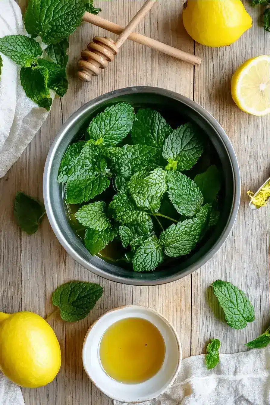 Lemon Balm ingredients preparation