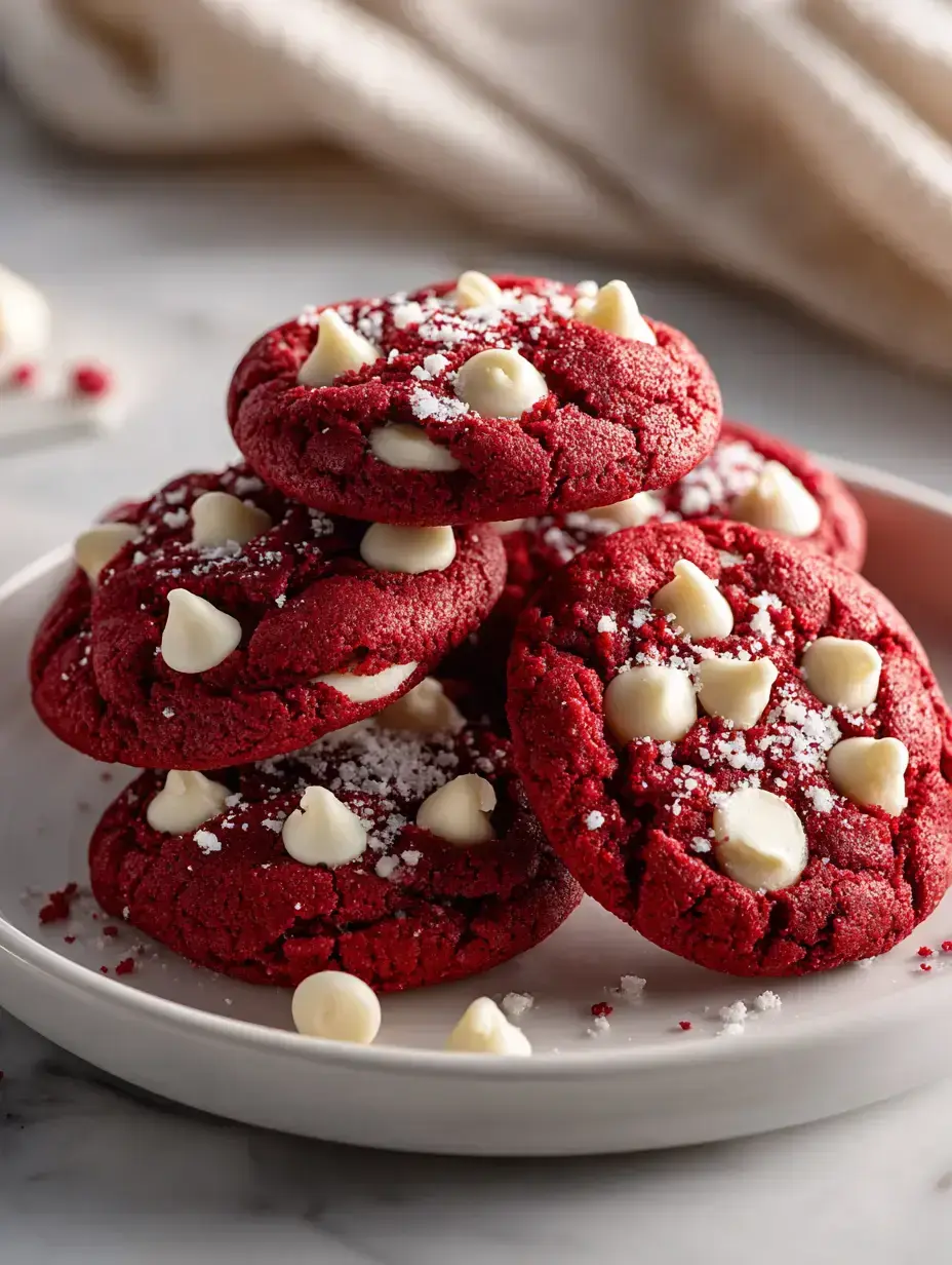 Red Velvet Crumbl Cookie ingredients preparation