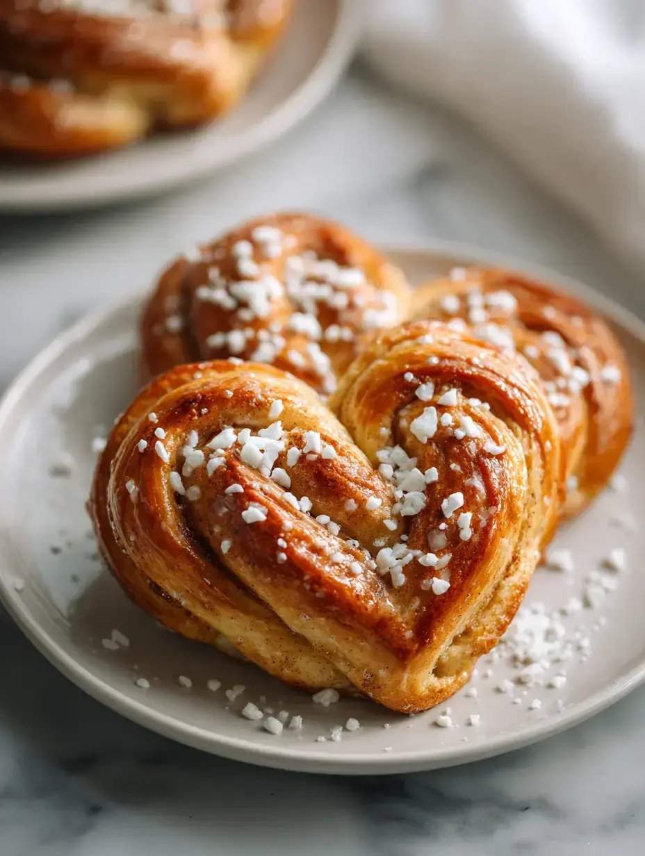 Valentine Heart Shaped Cinnamon Rolls ingredients preparation