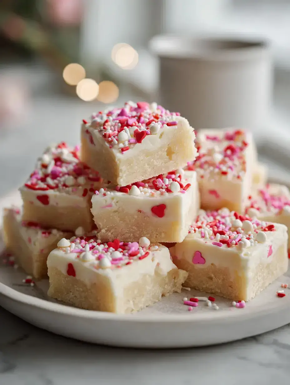 Valentine's Day Sugar Cookie Fudge ingredients preparation