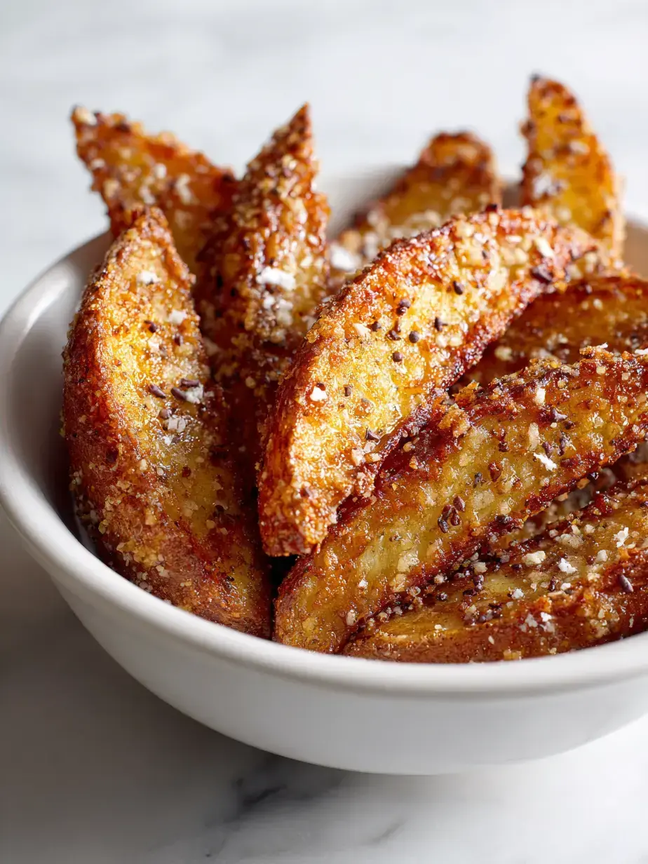 How to Make Garlic Parmesan Potato Wedges