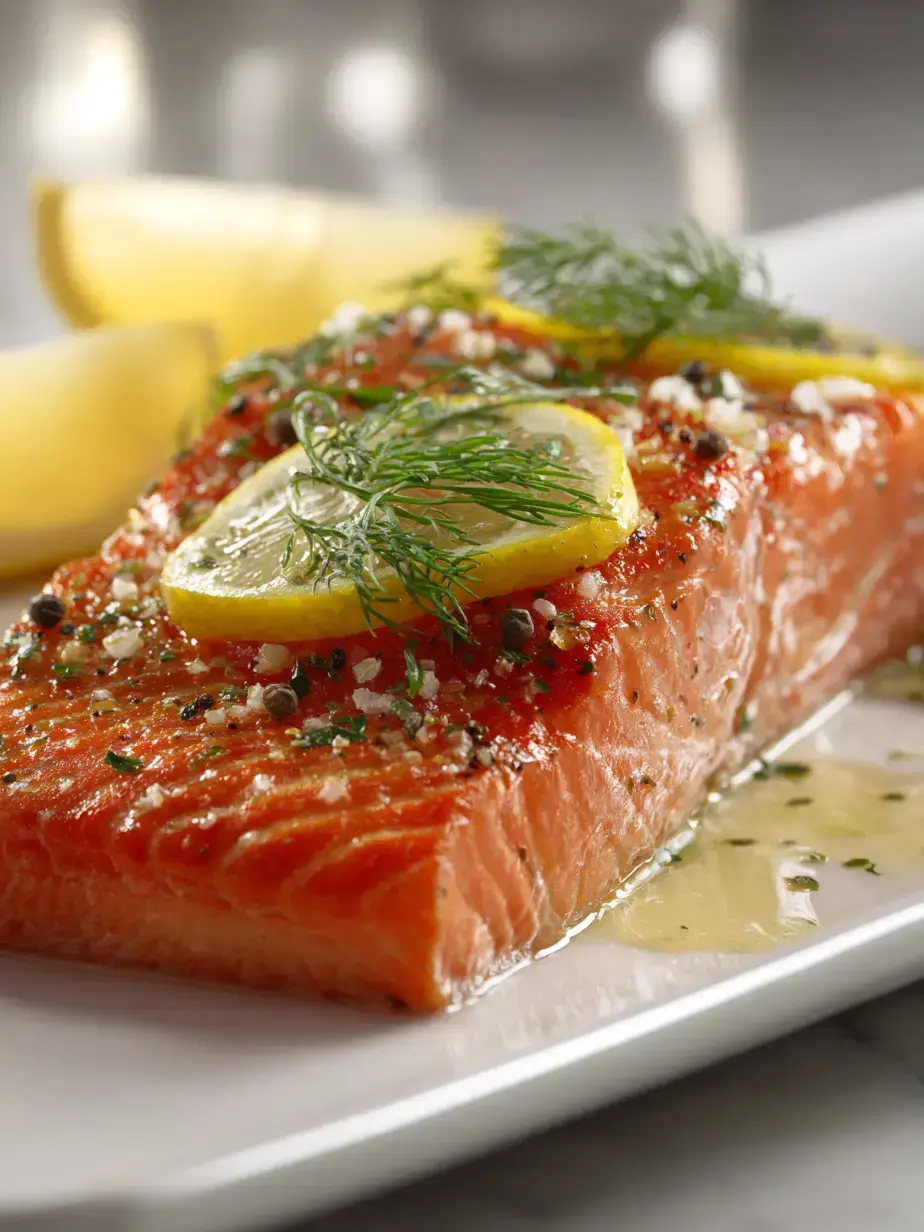 How to Make oven baked salmon with lemon dill