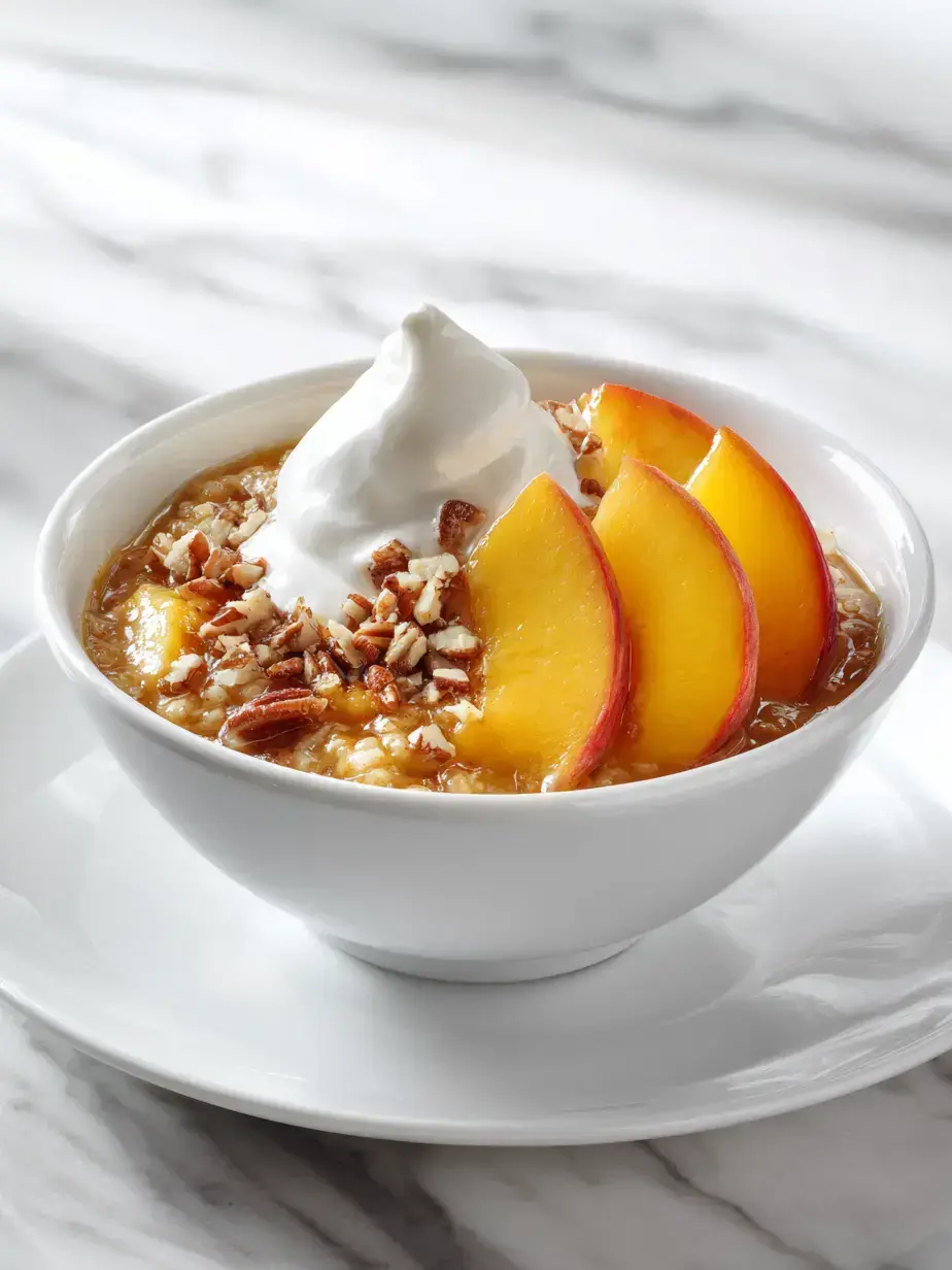 How to Make Peach Cobbler Overnight Oats