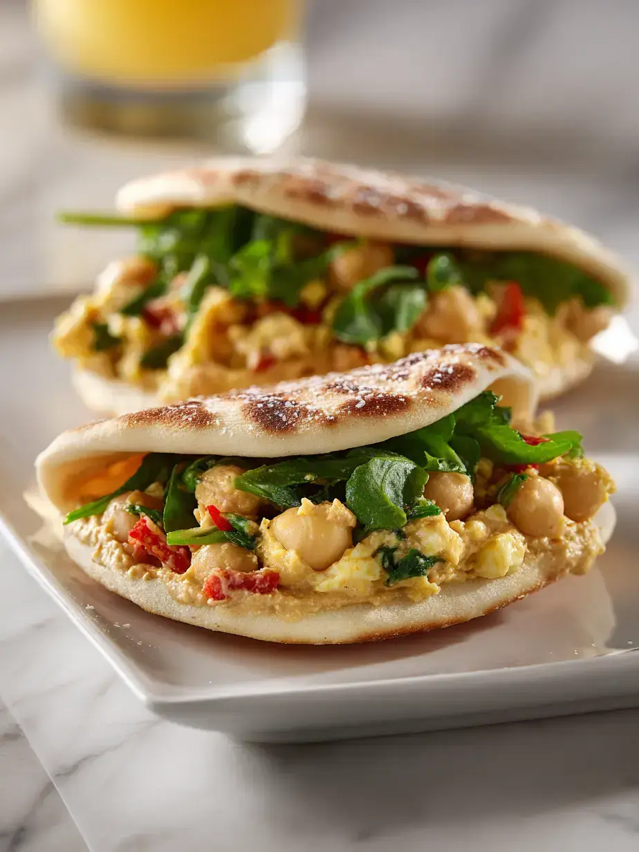 How to Make Vegan Chickpea Salad Pitas