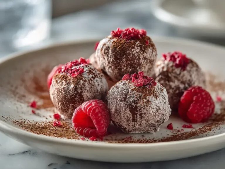 Easy 4-Ingredient Raspberry Truffles