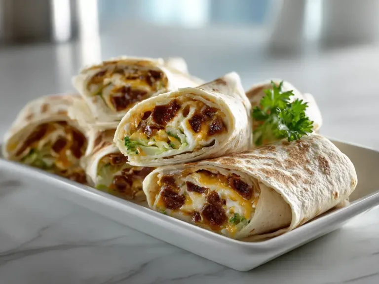 Easy Broccoli Cheddar Wraps