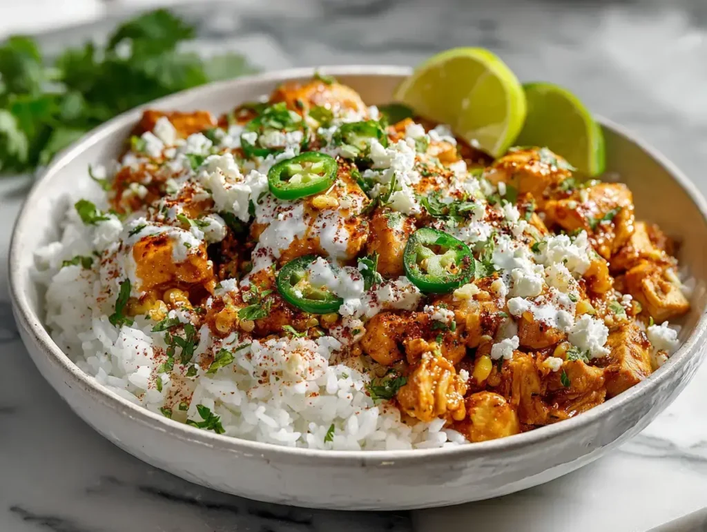 Easy Flavorful Street Corn Chicken Rice Bowl Recipes