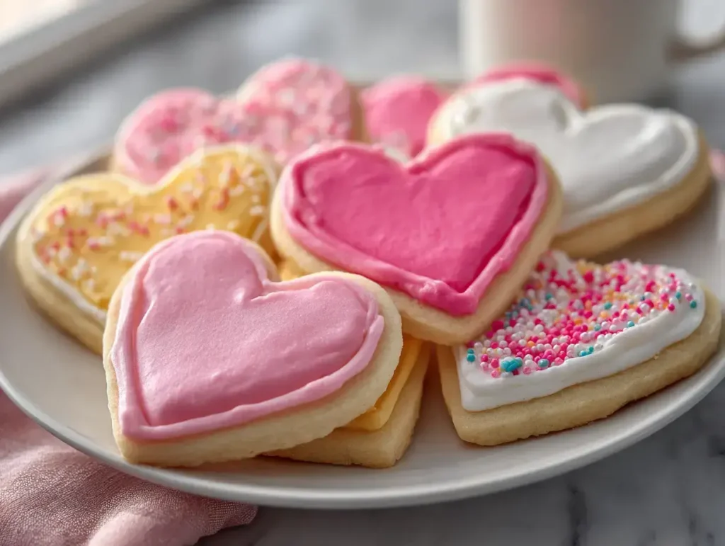 Royal Icing Heart Cookies Tutorial