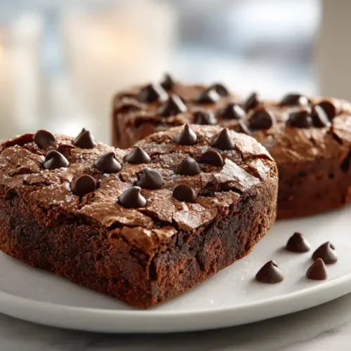 Easy Heart Shaped Brownies