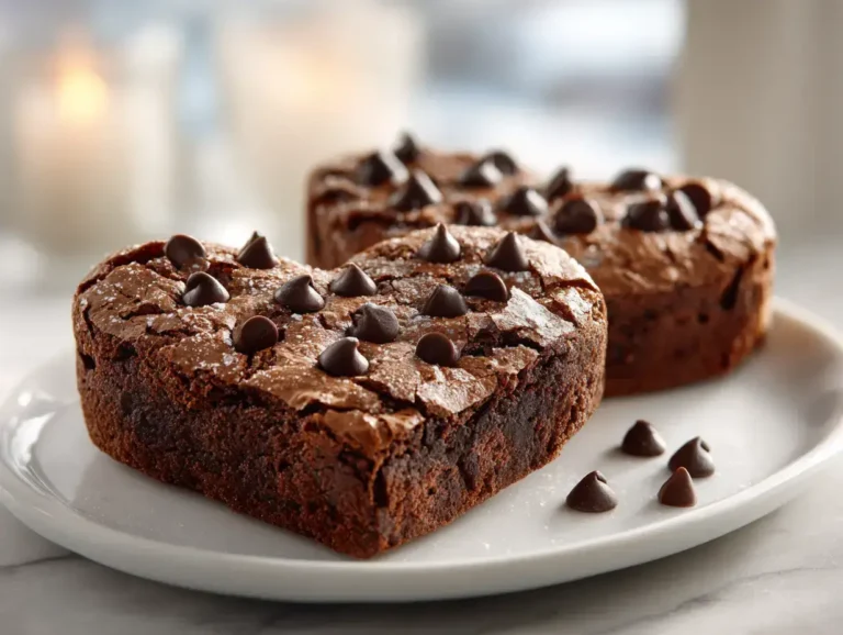Easy Heart Shaped Brownies