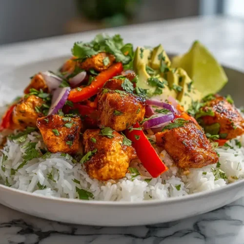 Easy Honey Lime Chicken & Rice Bowls