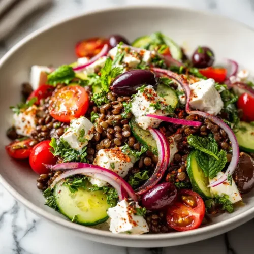 Easy Mediterranean Lentil Salad