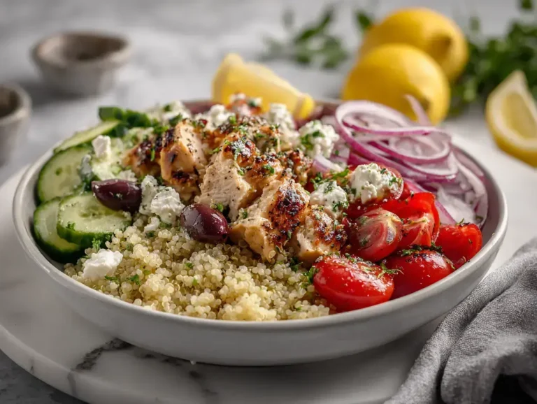 Easy Mediterranean Quinoa Bowl