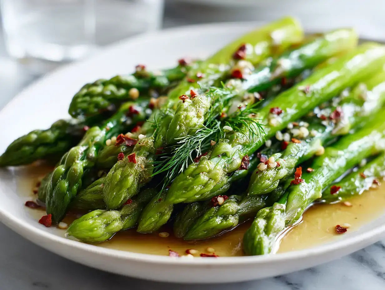 Pickled Asparagus Recipe Quick Homemade recipe finished dish