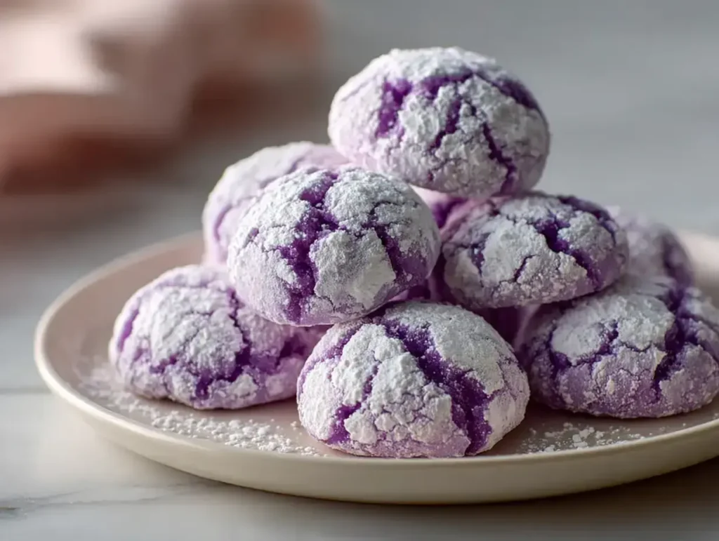 Purple Crinkle Cookies Recipe