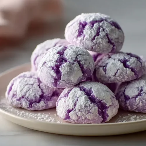 Easy Purple Crinkle Cookies