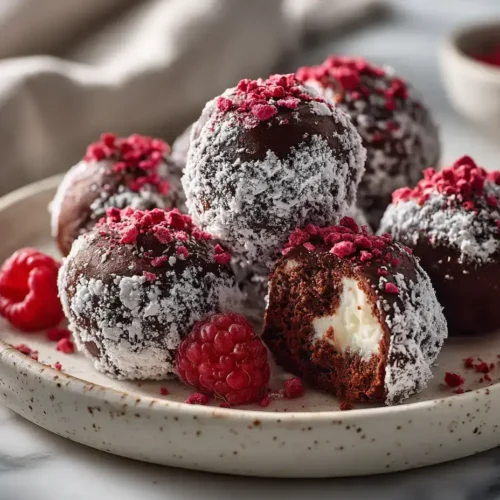 Easy Raspberry Truffles