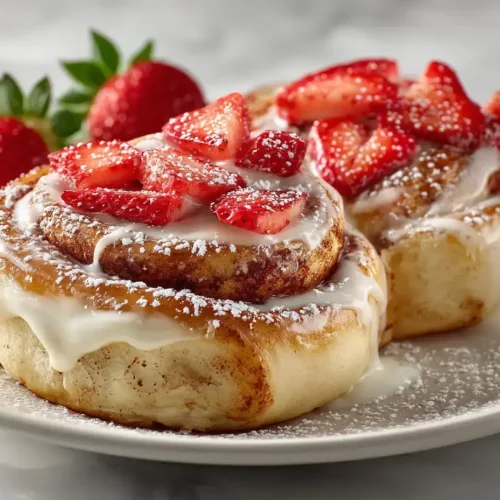 Easy Strawberry Cheesecake Cinnabon Rolls