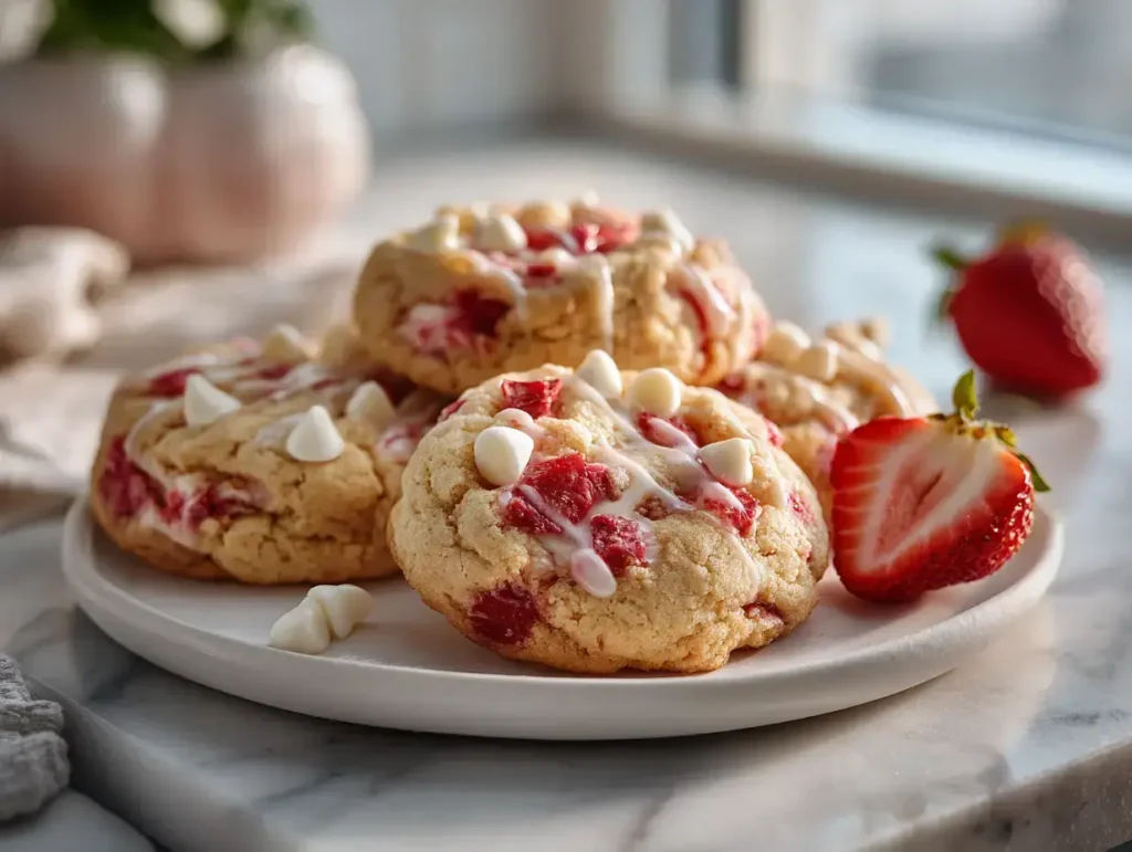 Easy Strawberry Cheesecake Cookies