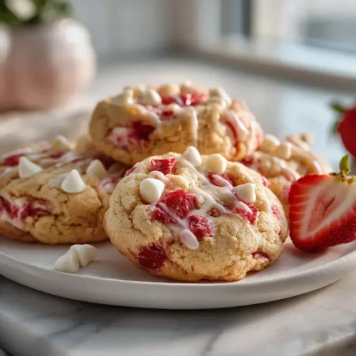 Easy Strawberry Cheesecake Cookies