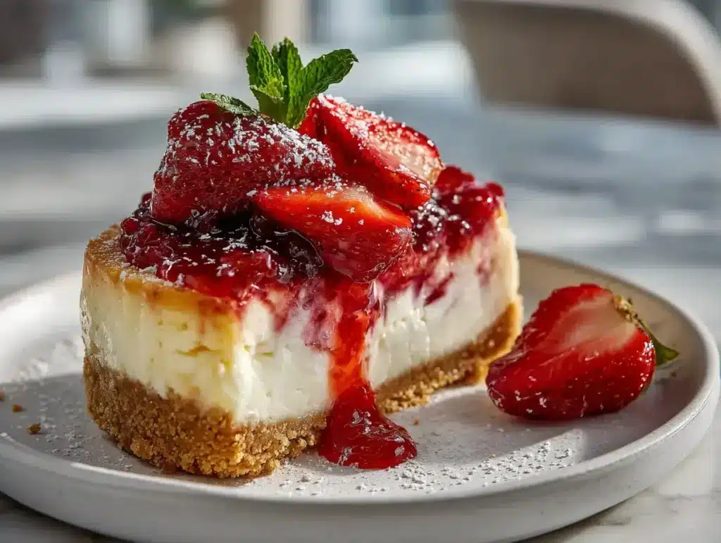 Strawberry Swirl Cheesecake Recipe