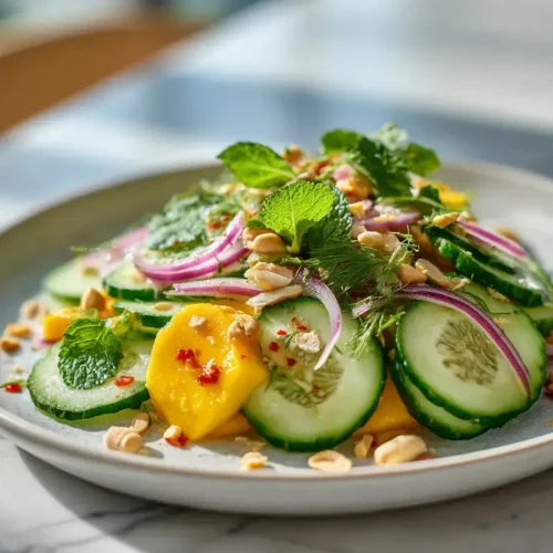 Easy Thai Mango Cucumber Salad