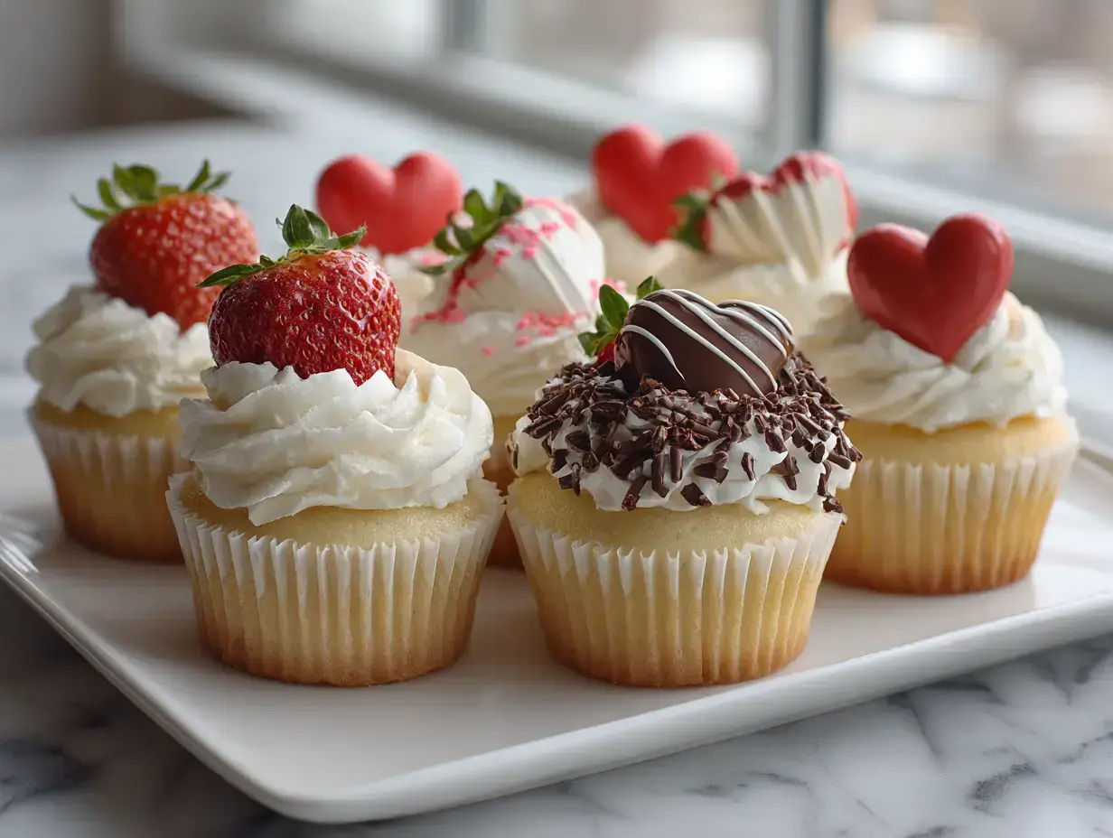 Valentines Day Cupcakes recipe finished dish