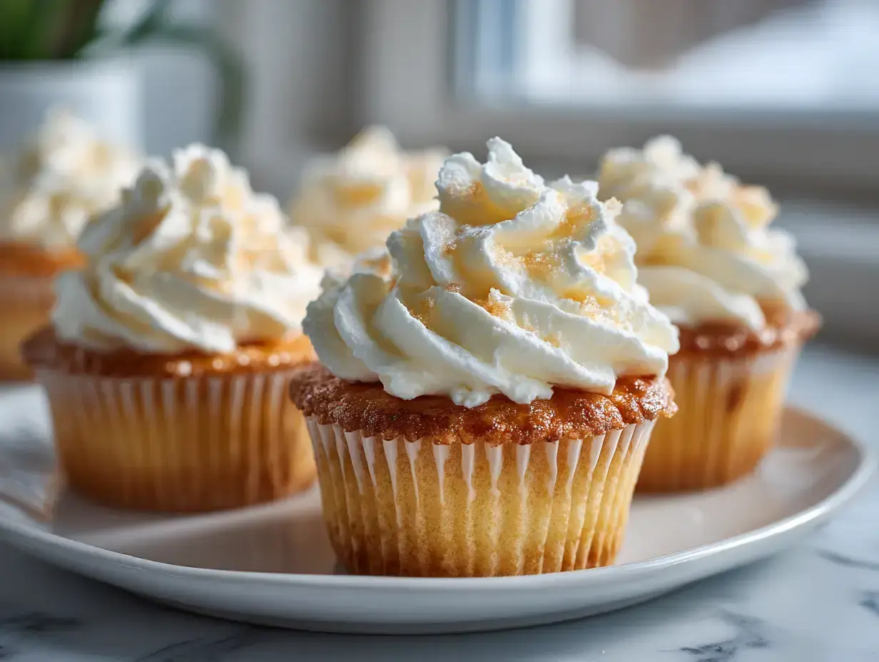 Vanilla Bean Crème Brûlée Cupcakes recipe finished dish