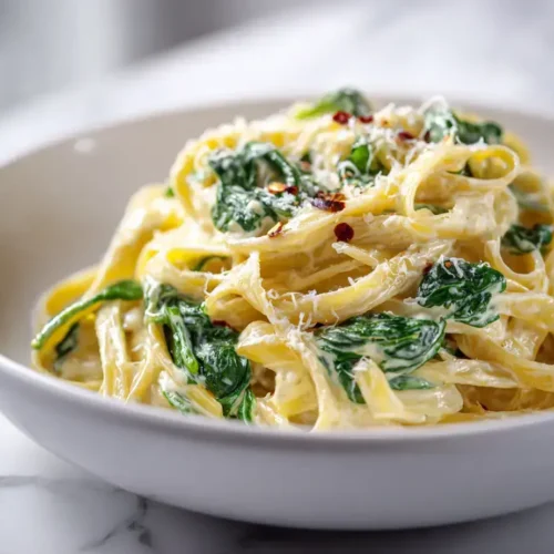 Easy Vegan Spinach Alfredo