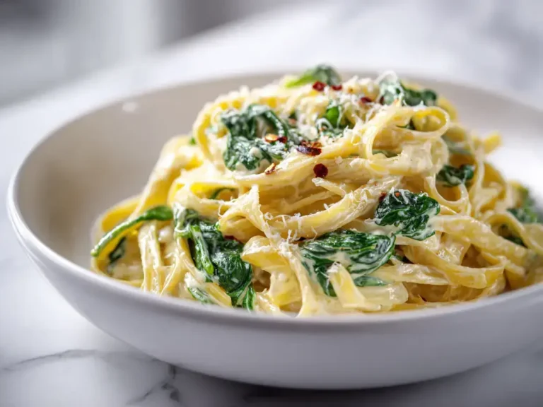 Easy Vegan Spinach Alfredo