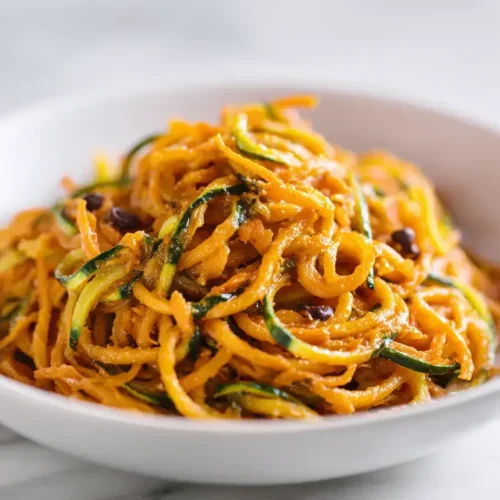 Easy Vegan Zucchini Carrot Pasta