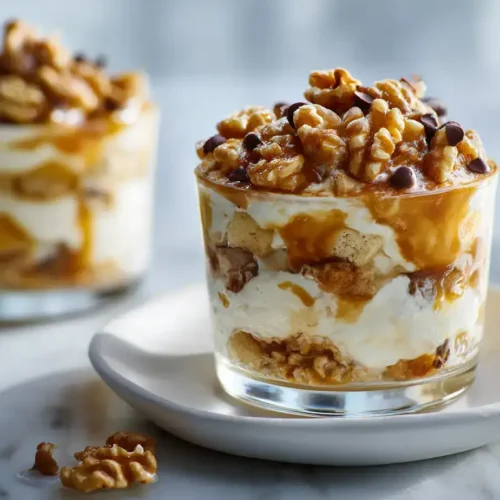 Easy apple walnut parfaits