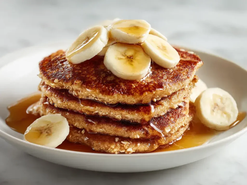 Easy banana oat pancakes