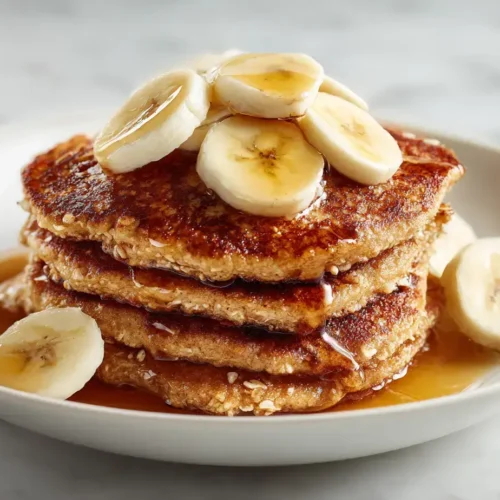 Easy banana oat pancakes