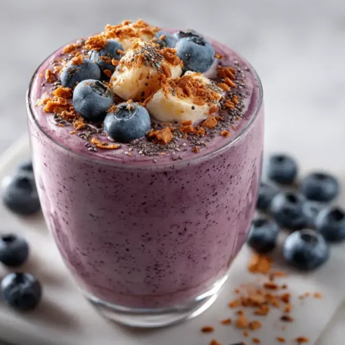 Easy blueberry spinach smoothie