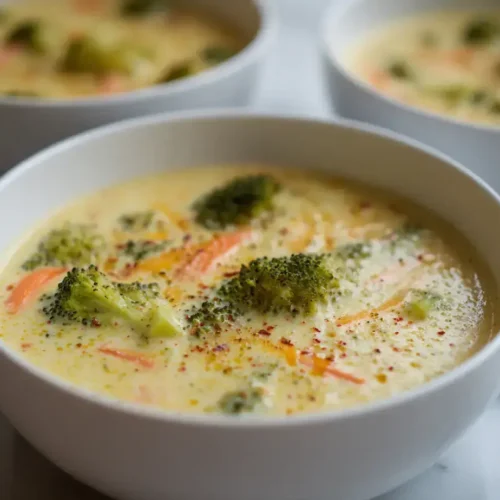 Easy broccoli cheddar soup