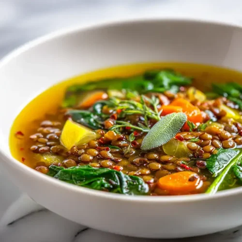 Easy easy lentil soup