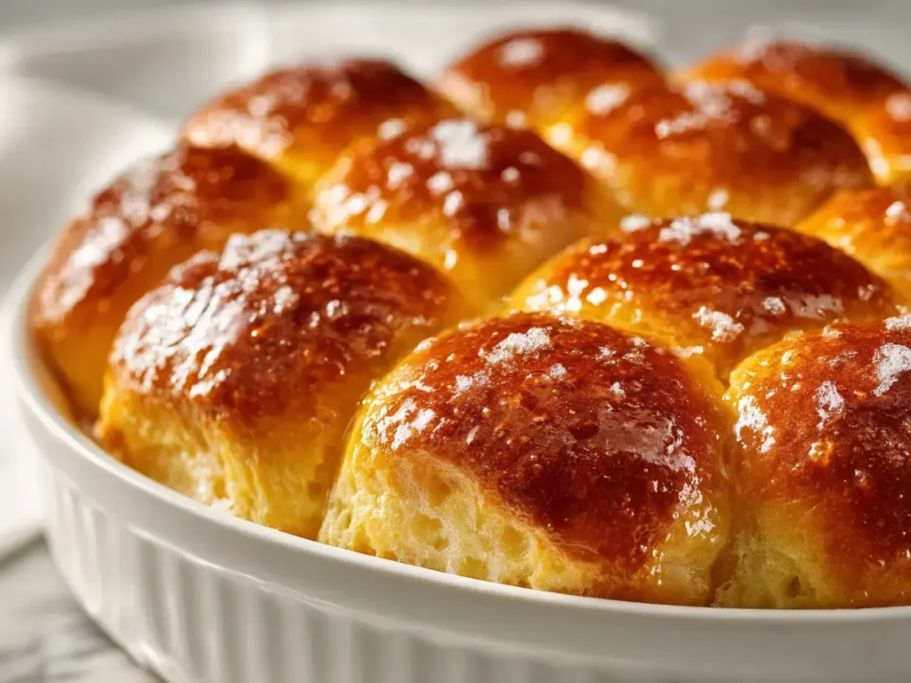 Easy no-knead dinner rolls
