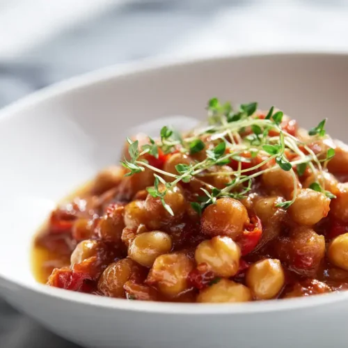 Easy one-pot vegan chickpeas