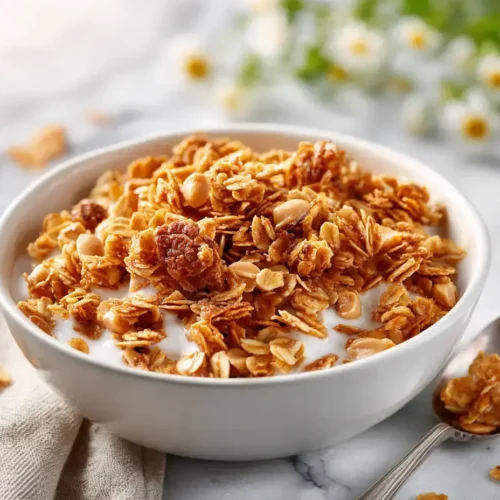 Easy peanut butter granola