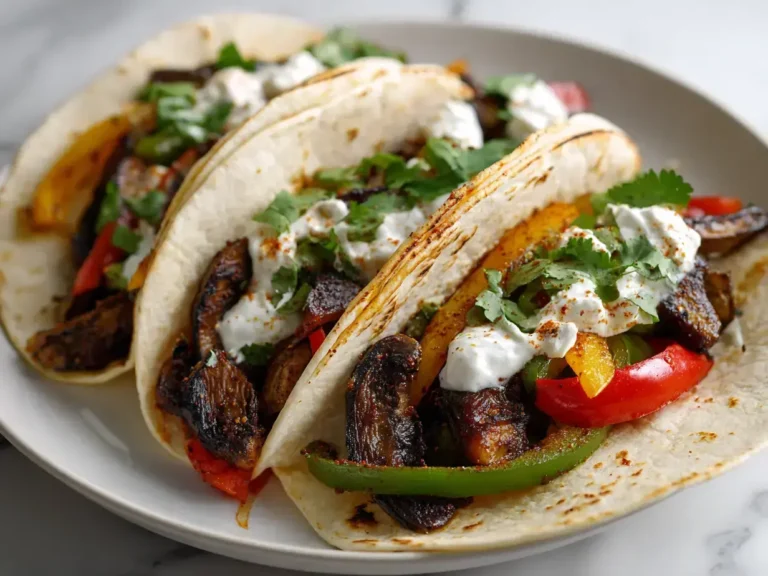 Easy portobello mushroom fajitas