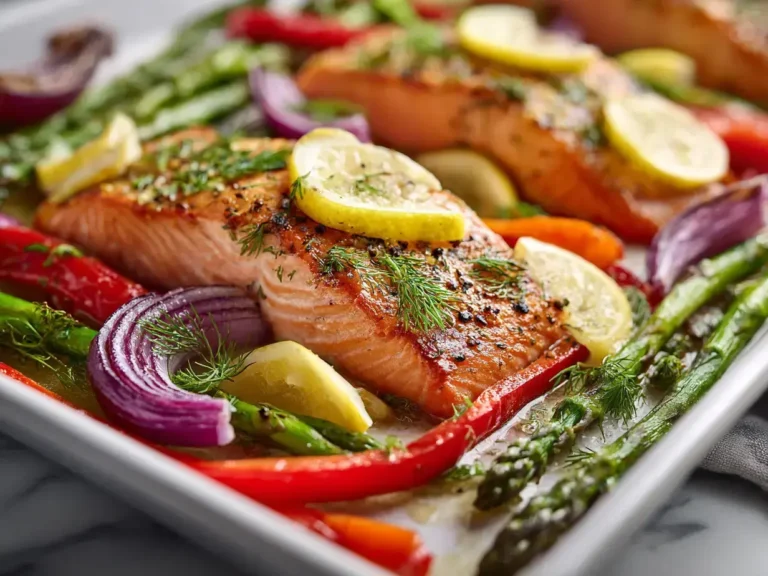 Easy sheet pan salmon
