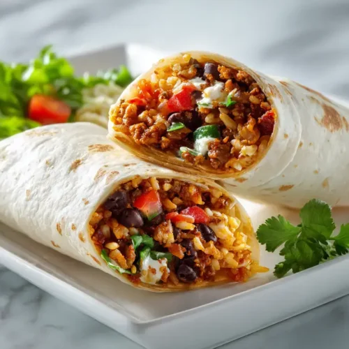 Easy spicy vegan burrito