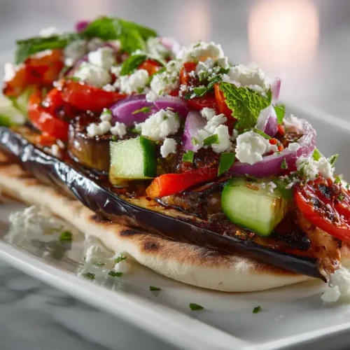 Easy stuffed eggplant pita
