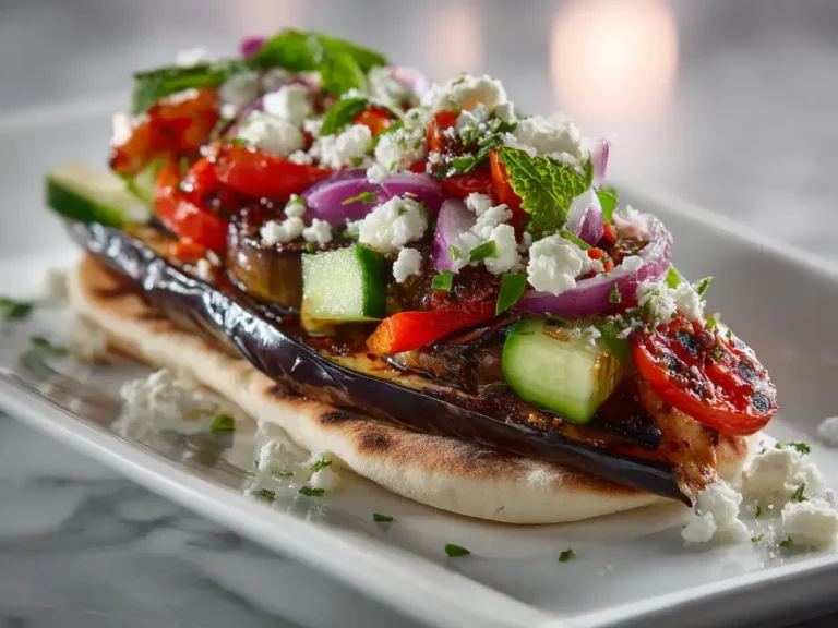 Easy stuffed eggplant pita