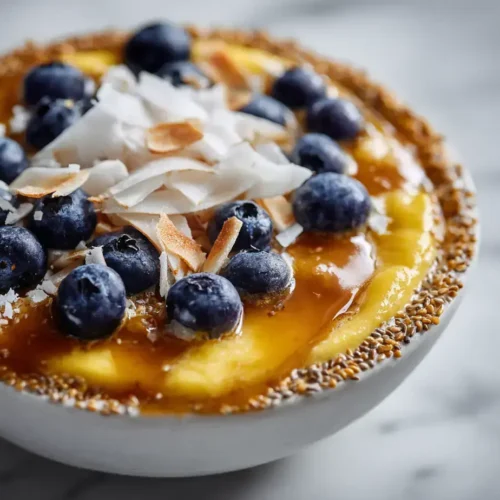 Easy tropical smoothie bowl