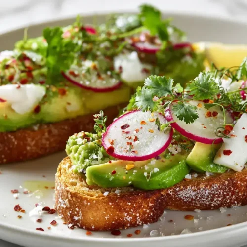 Easy vegan breakfast toast