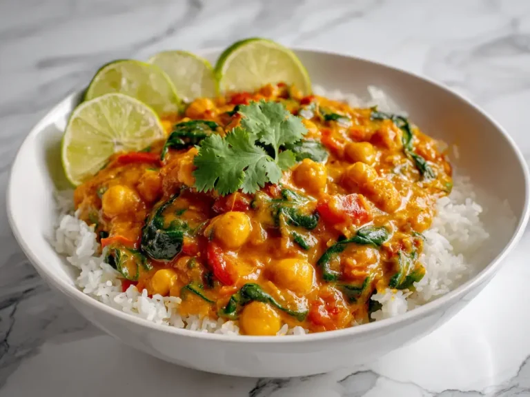 Easy vegan chickpea curry