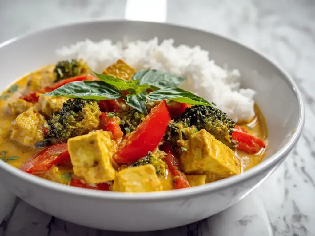 Easy vegan coconut curry